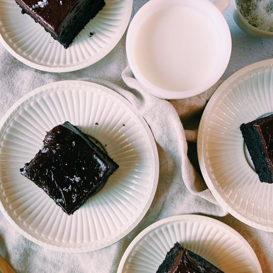 Mocha Sea Salt Brownies - Recipe photo by thefigjar