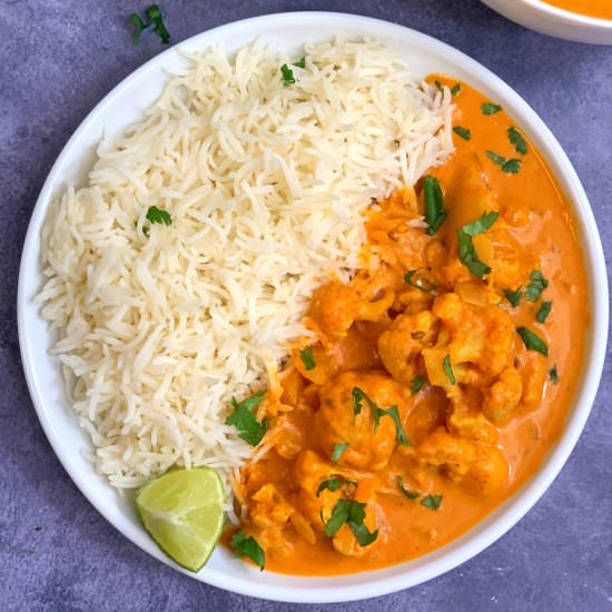 Vegan Cauliflower Coconut Curry - Recipe photo by indianveggiedelight
