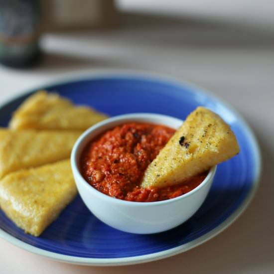 Grilled Red Pepper Pesto - Recipe photo by Culinary postcards
