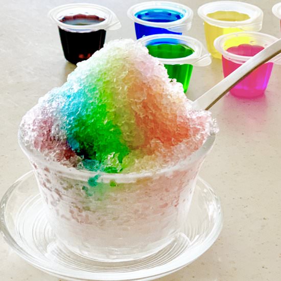 Rainbow Shaved Ice (Kakigōri) - Recipe photo by ochikeron