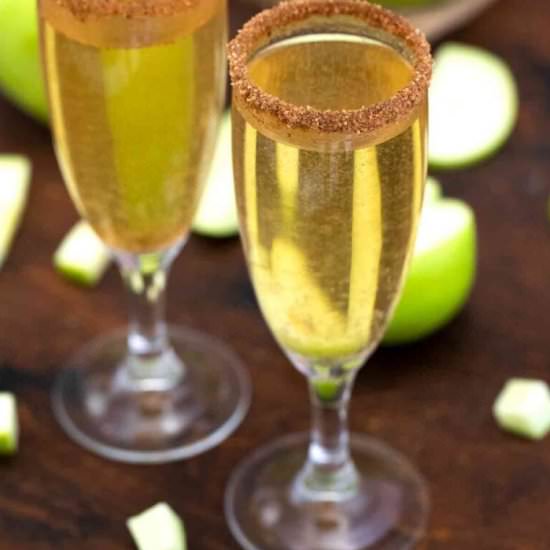 Apple Cider Mimosa - Recipe photo by peasandpeonies