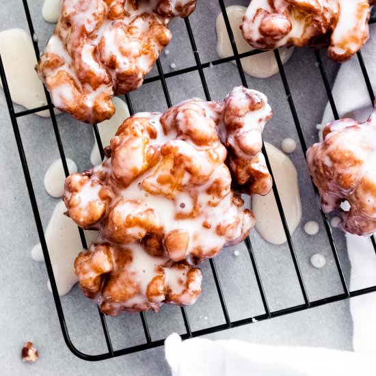 apple fritters with pecans - Recipe photo by whisked away kitchen