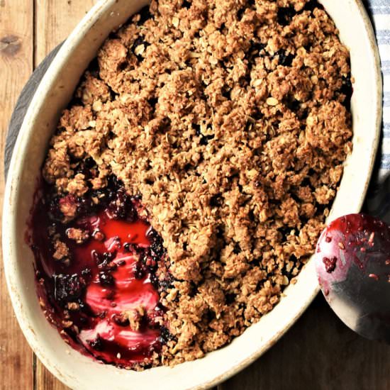 Blackberry Crumble (Healthy) - Recipe photo by everydayhealthyrecipes
