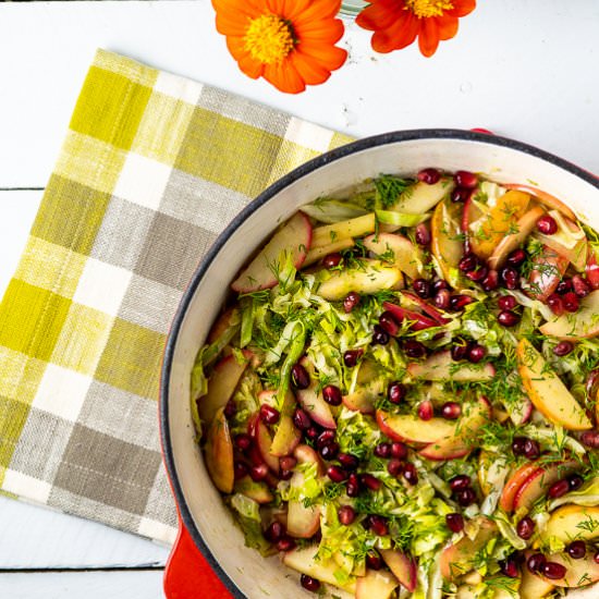Sautéed Cabbage and Apples - Recipe photo by sidewalkshoes
