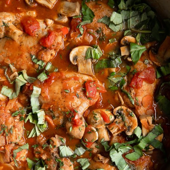 Chicken Cacciatore - Recipe photo by theforkedspoon