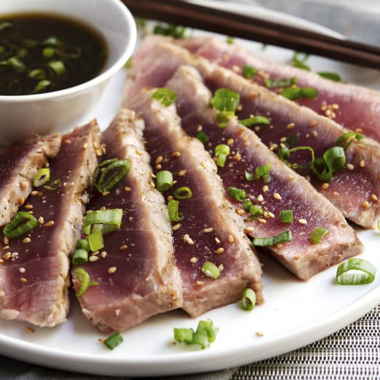 Grilled Tuna Steaks - Recipe photo by PinchandSwirl