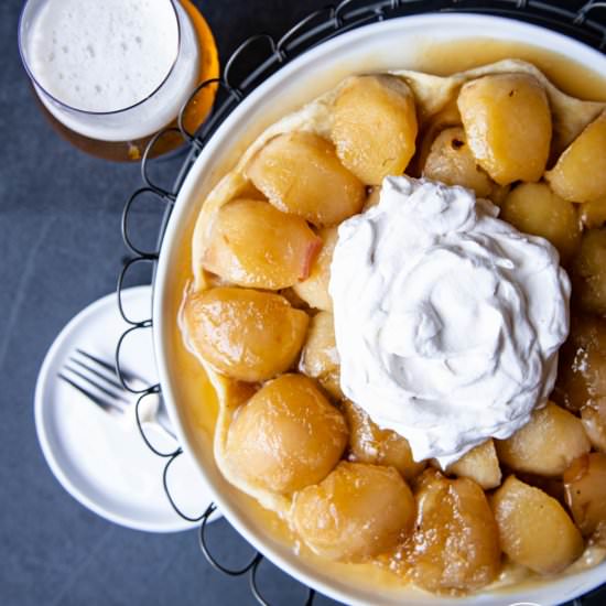 Beer Caramelized Apple Tarte Tatin - Recipe photo by TheBeeroness