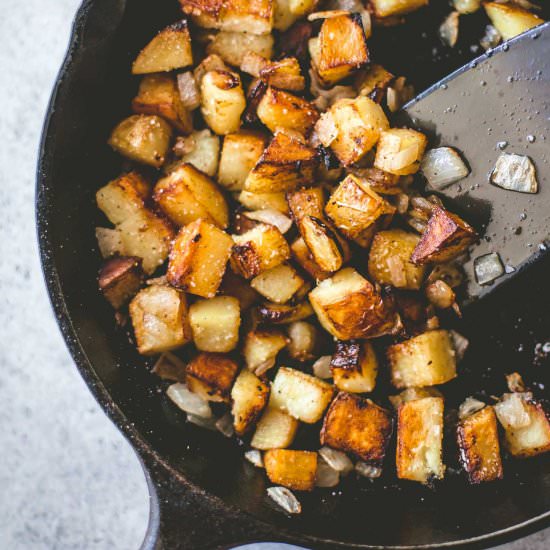 Crispy Skillet Home Fries - Recipe photo by InquiringChef