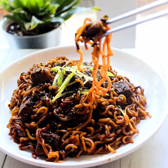 Jjapaguri (RamDon from Parasite) - Recipe photo by piggyout
