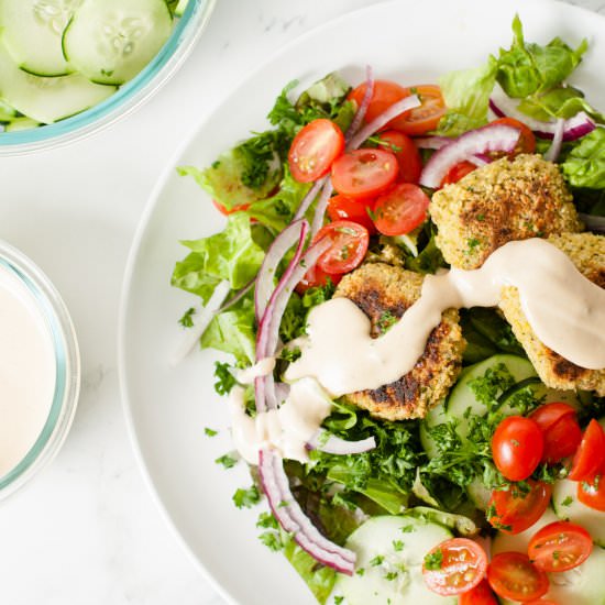 Falafel Salad - Recipe photo by mountainberry_eats