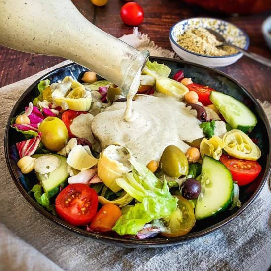 Creamy Vegan Italian Dressing - Recipe photo by No Sweat Vegan