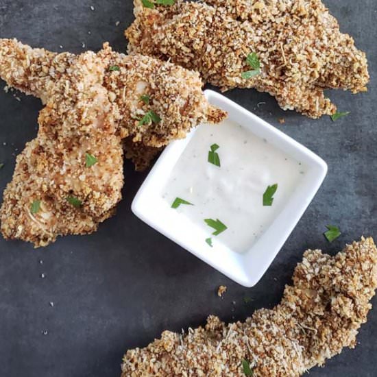 Baked Sourdough Chicken Tenders - Recipe photo by RaspberriesAndKohlrabi