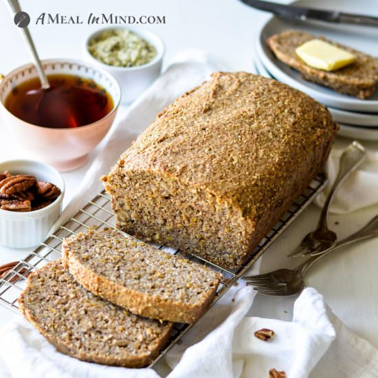 Paleo, Low Carb Nut and Seed Bread - Recipe photo by a meal in mind