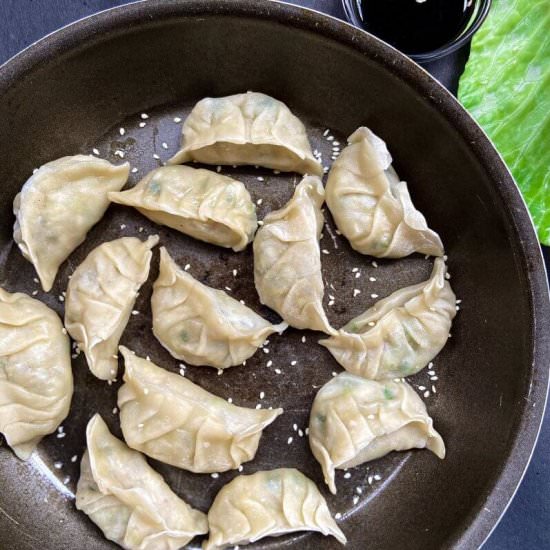 Vegan potstickers recipe - Recipe photo by shellyfoodspot