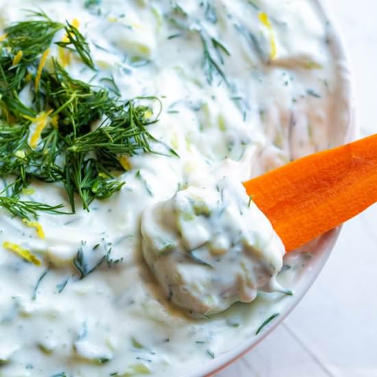 Protein Packed Tzatziki - Recipe photo by RandaDerkson