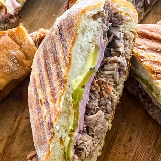 Cuban Pulled Pork Sandwiches - Recipe photo by amycaseycooks