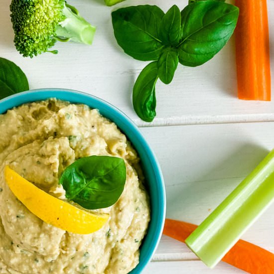 Basil Hummus - Recipe photo by amycaseycooks