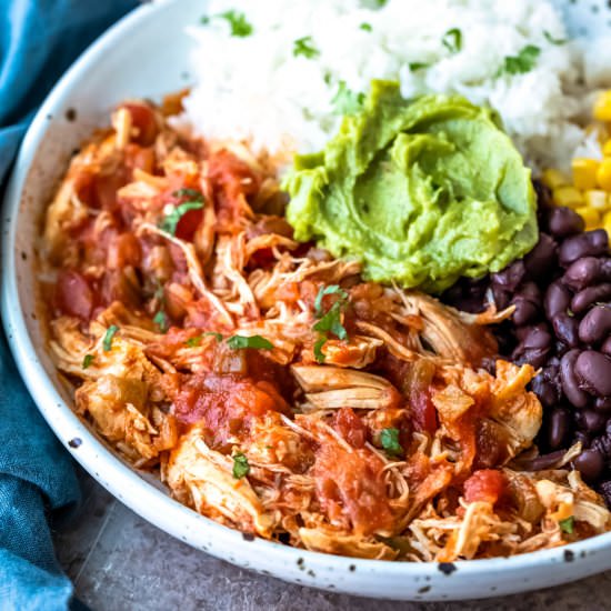 Instant Pot Salsa Chicken and Rice - Recipe photo by eatinginaninstant