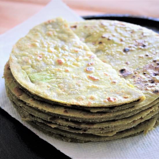 Homemade amaranth tortillas - Recipe photo by Earthlysuperfood