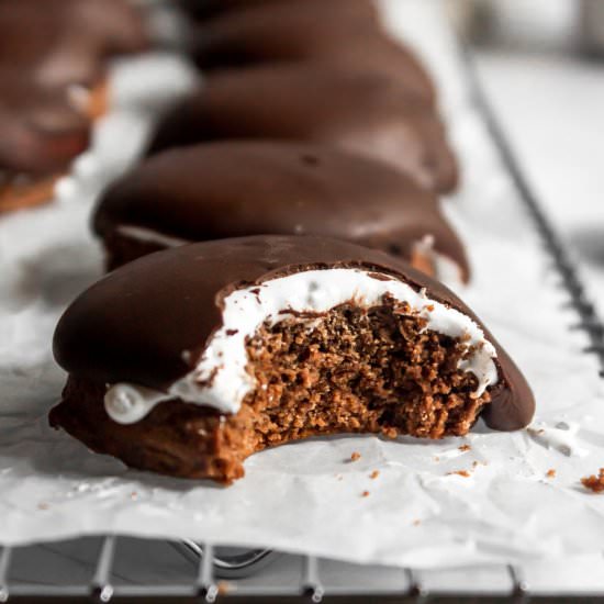 Chocolate Marshmallow Cookies - Recipe photo by bake and bacon