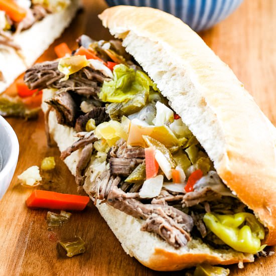 Italian Beef Sandwiches - Recipe photo by julieseatsandtreats