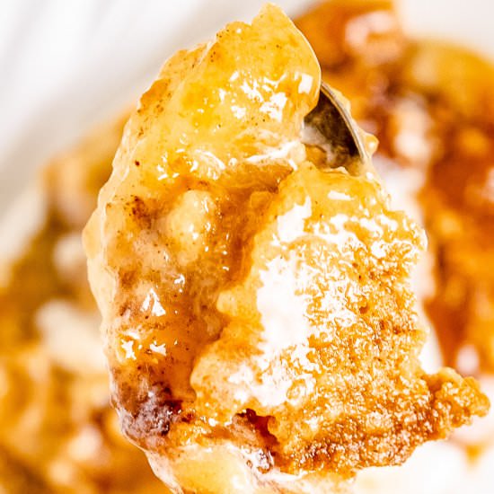 Caramel Apple Dump Cake - Recipe photo by julieseatsandtreats
