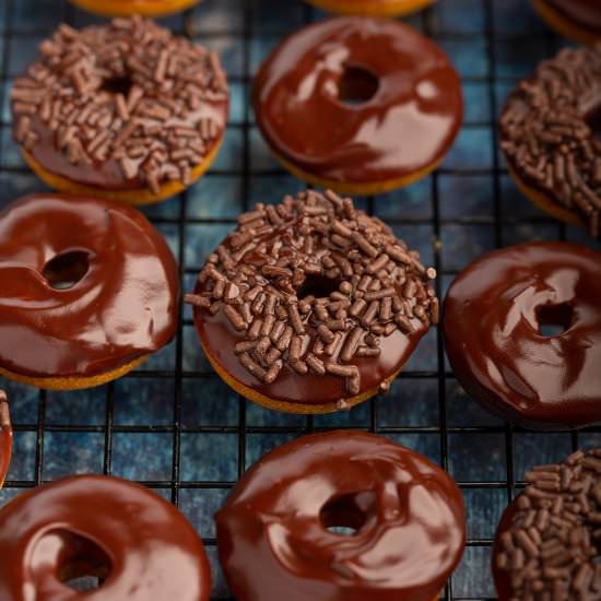 Mini Baked Pumpkin Cake Donuts - Recipe photo by Lokness