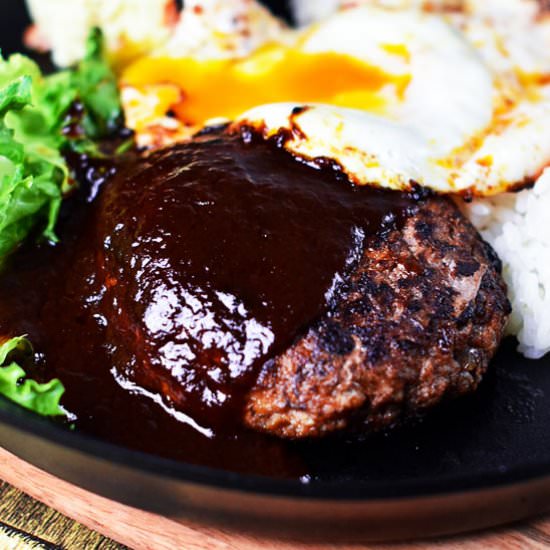 Juicy Japanese Hamburg Steak - Recipe photo by Sudachi Recipes