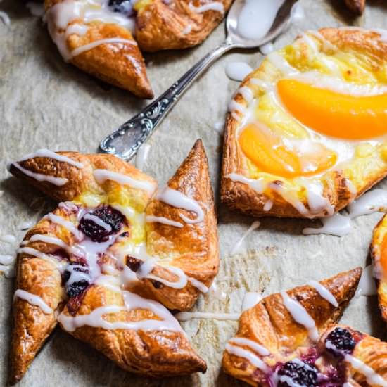 Flaky Sourdough Danish Pastries - Recipe photo by Home Grown Happiness
