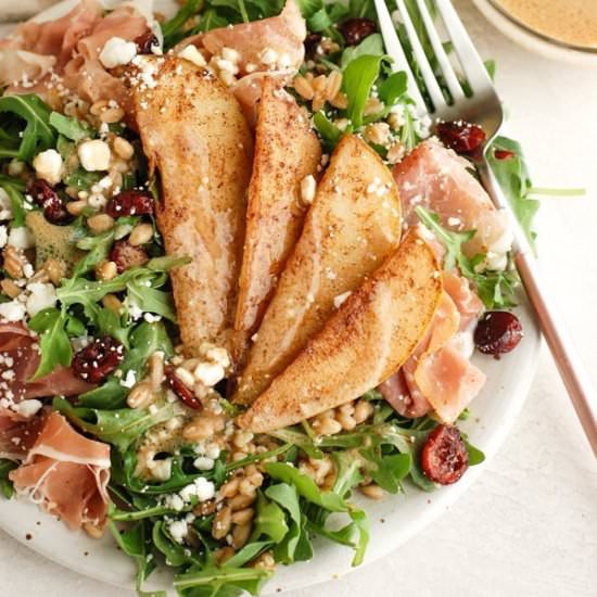 Pear Salad with Dijon Vinaigrette - Recipe photo by erinliveswhole
