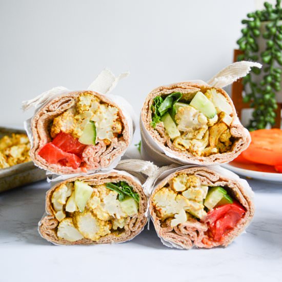 Easy Moroccan Cauliflower Roll-ups - Recipe photo by earthly provisions