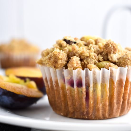 Plum Streusel Muffins - Recipe photo by gingersnapsbakingaffairs