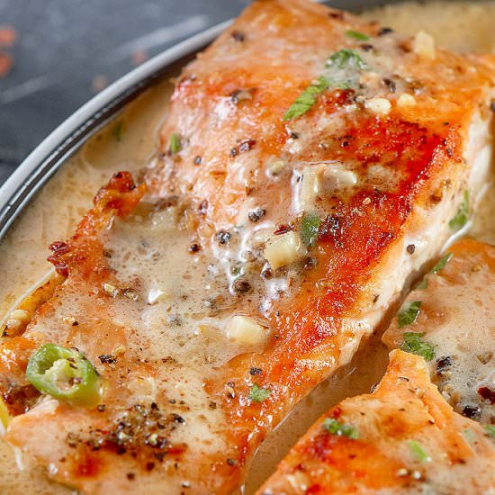 Creamy Coconut Salmon - Recipe photo by Chefjar