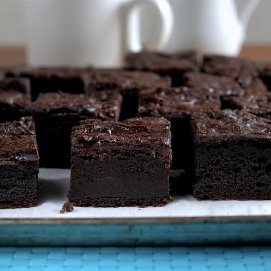 mochi chocolate brownies - Recipe photo by davebakes