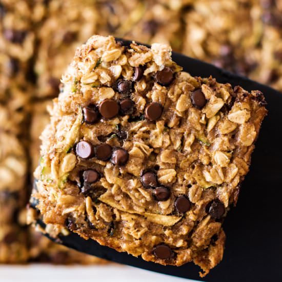 Zucchini Bread Oat Bake - Recipe photo by theseasonaljunkie