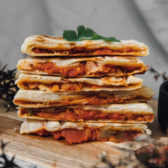 Savory Stuffed Crepe (Mahjouba) - Recipe photo by gourmetvegetarians
