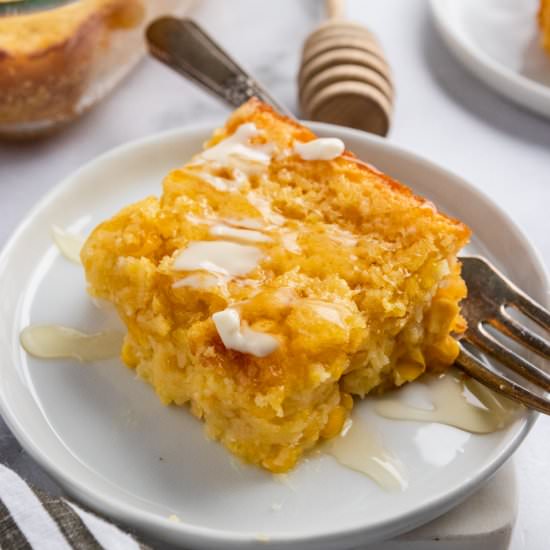 Honey Cornbread Casserole - Recipe photo by lemons and zest