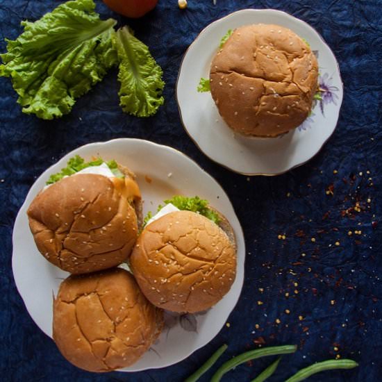 Easy Vegetable Burger - Recipe photo by Puja