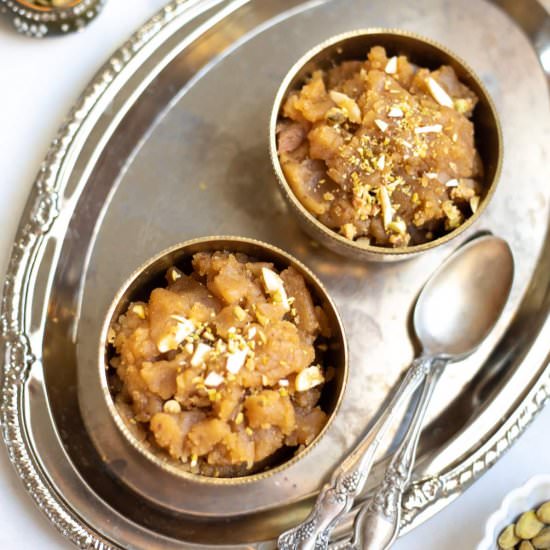 Moong Dal Halwa - Recipe photo by pipingpotcurry