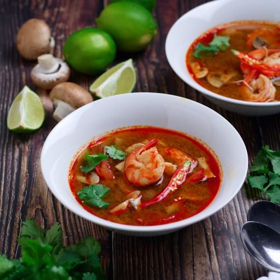 Thai Tom Yum Goong - Recipe photo by JayWadams