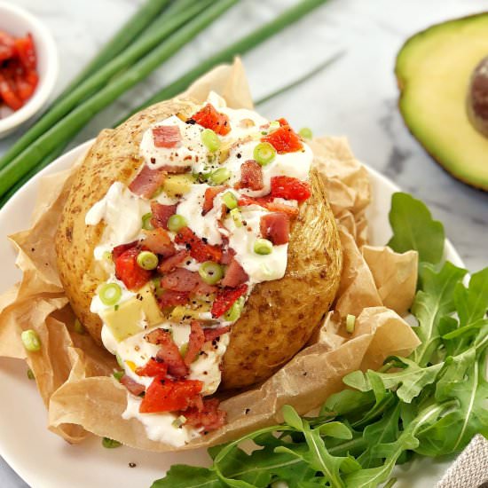 Turkish Style Stuffed Baked Potato - Recipe photo by chef not required