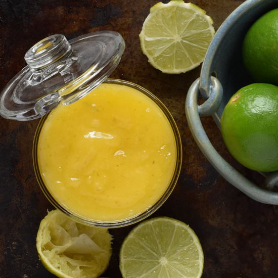 Lime curd - Recipe photo by Recipe Crumbs