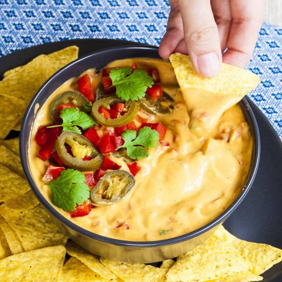 Vegan Queso Dip (Nut-free) - Recipe photo by MyPurePlants