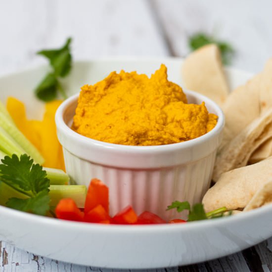 Roasted Carrot Dip - Recipe photo by Searchingforspice
