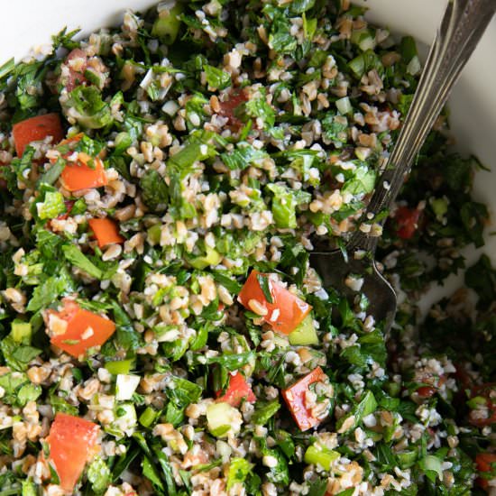 Tabbouleh - Recipe photo by theforkedspoon
