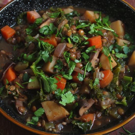 Hearty Vegan Stew (One-Pot Recipe) - Recipe photo by The Pesky Vegan
