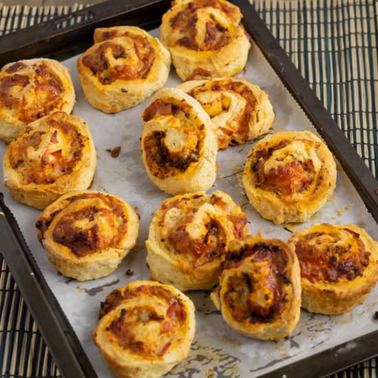 Sun-Dried Tomato & Bacon Scrolls - Recipe photo by icingonthesteak