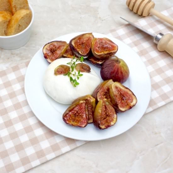 Honey Roasted Fig Burrata - Recipe photo by anothertablespoon