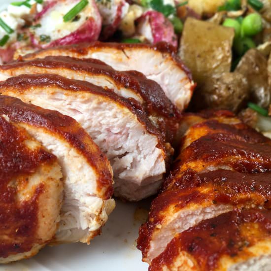 Air Fryer BBQ Chicken (Easy Dinner) - Recipe photo by summeryule.com