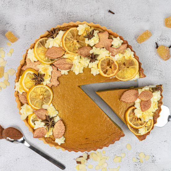 Spiced Pumpkin Pie w Cream Cheese - Recipe photo by sugaryums